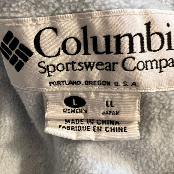 Columbia Coat Womens Large 3 in 1 Interchange Light Gray Winter Jacket Hooded - Picture 6 of 9